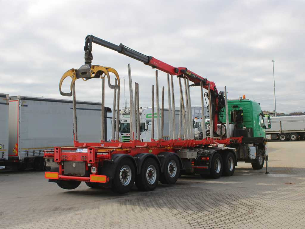 Volvo FM 540, EURO 6, 6X6, VEB+, HYDRAULIC ARM PALFINGER Q170Z96 - Nyergesvontató, Rönkszállító félpótkocsi: 5 kép. Volvo FM 540, EURO 6, 6X6, VEB+, HYDRAULIC ARM PALFINGER Q170Z96 - Nyergesvontató, Rönkszállító félpótkocsi: 5 kép.