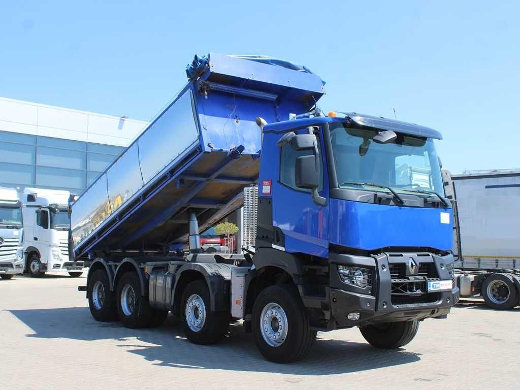 Renault K 480, THREE-SIDED, 8x4, EURO 6, 15m³ - Billenőplatós teherautó: 2 kép. Renault K 480, THREE-SIDED, 8x4, EURO 6, 15m³ - Billenőplatós teherautó: 2 kép.