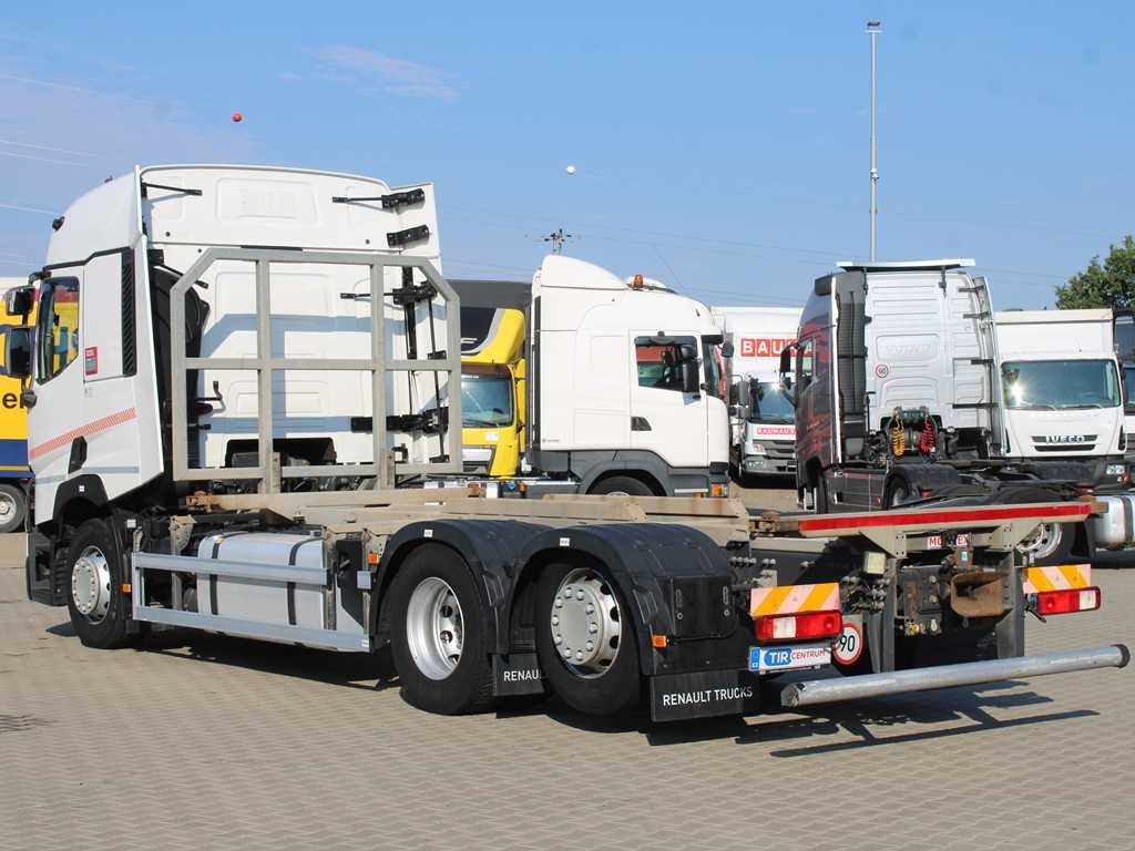 Renault T460, EURO 6, BDF, LIFTING AXLE, AIR SUSPENSIONS - Cserefelépítményes teherautó: 4 kép. Renault T460, EURO 6, BDF, LIFTING AXLE, AIR SUSPENSIONS - Cserefelépítményes teherautó: 4 kép.