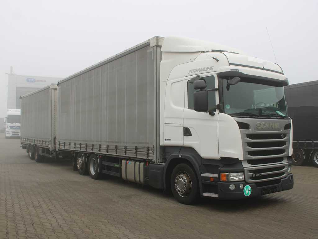 Scania R410, EURO 6, 6X2, AIR SUSPENSION - Ponyvás teherautó: 3 kép. Scania R410, EURO 6, 6X2, AIR SUSPENSION - Ponyvás teherautó: 3 kép.