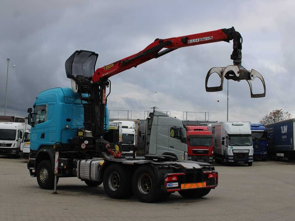 Scania R490, 6X4, EURO 6, PALFINGER EPSILON M13Z91 - Rönkszállító teherautó, Darus autó: 4 kép. Scania R490, 6X4, EURO 6, PALFINGER EPSILON M13Z91 - Rönkszállító teherautó, Darus autó: 4 kép.