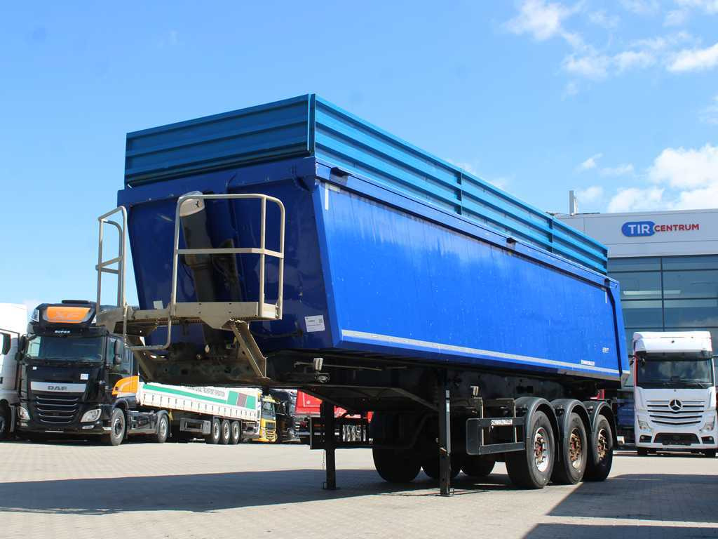 Schwarzmüller KIS 3/E, 2X LIFT AXLE, SAF, 46m³ - Félpótkocsi billenőplatós: 1 kép. Schwarzmüller KIS 3/E, 2X LIFT AXLE, SAF, 46m³ - Félpótkocsi billenőplatós: 1 kép.
