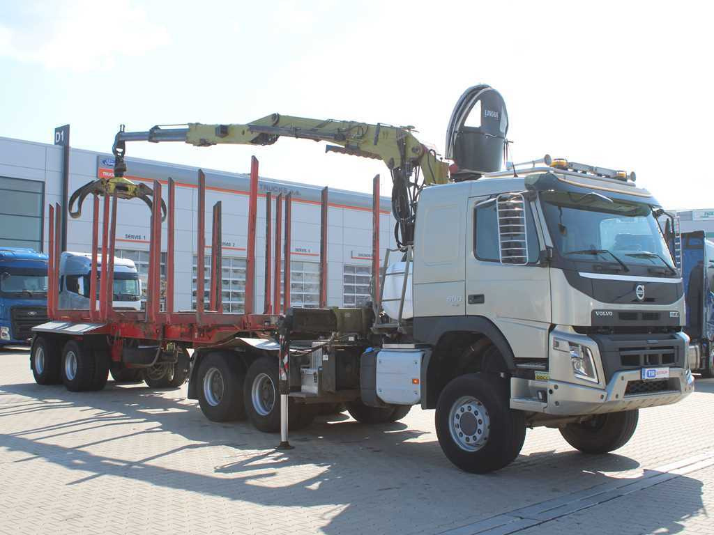 Volvo FMX 500, 6X6, LOGLIFT F265Z95 + DOLL trailer (2007) - Rönkszállító teherautó, Darus autó: 4 kép. Volvo FMX 500, 6X6, LOGLIFT F265Z95 + DOLL trailer (2007) - Rönkszállító teherautó, Darus autó: 4 kép.