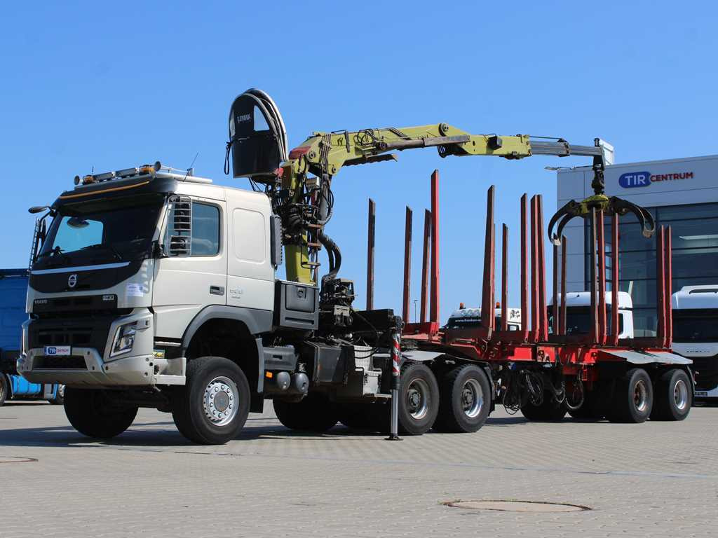 Volvo FMX 500, 6X6, LOGLIFT F265Z95 + DOLL trailer (2007) - Rönkszállító teherautó, Darus autó: 1 kép. Volvo FMX 500, 6X6, LOGLIFT F265Z95 + DOLL trailer (2007) - Rönkszállító teherautó, Darus autó: 1 kép.