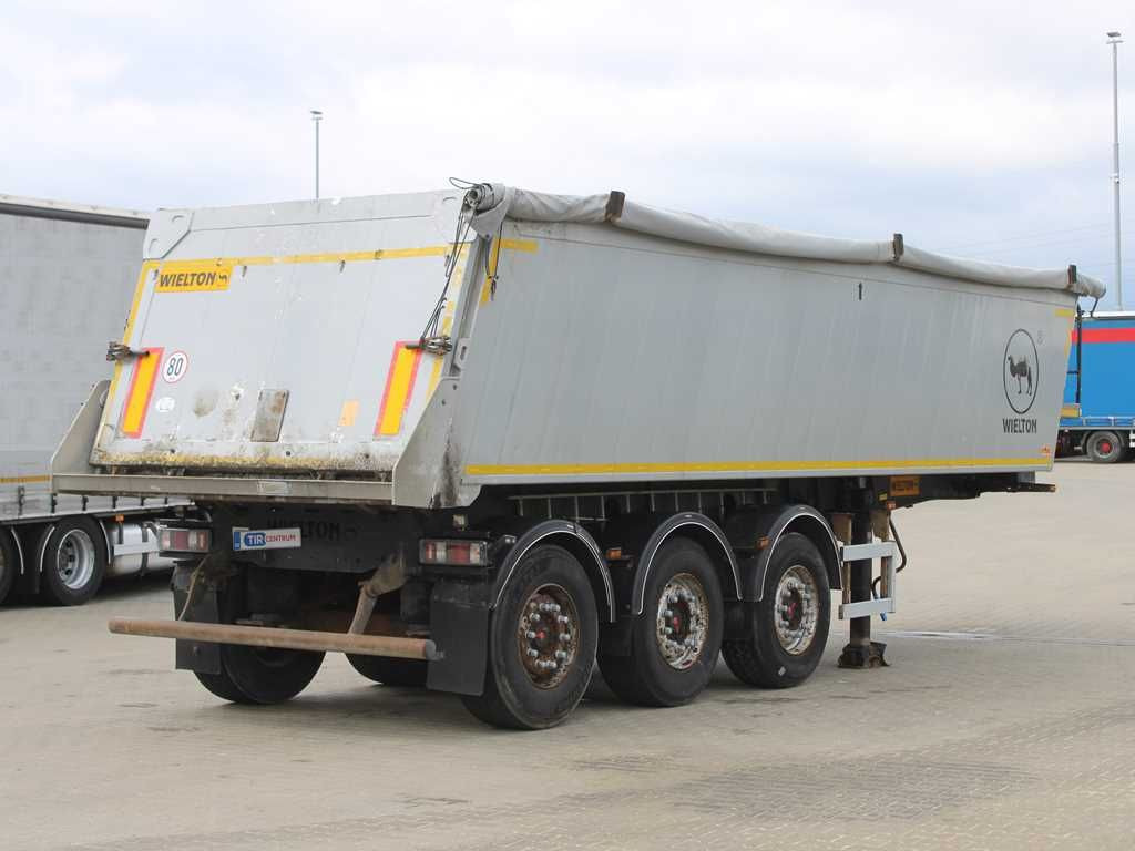 Wielton NW-3, SAF, FOLDING ROOF, LIFTING AXLE, 30m³ - Félpótkocsi billenőplatós: 3 kép. Wielton NW-3, SAF, FOLDING ROOF, LIFTING AXLE, 30m³ - Félpótkocsi billenőplatós: 3 kép.