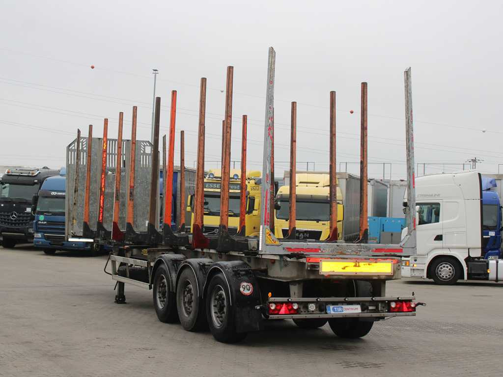 ZASŁAW D-651A, 2x LIFT AXLE, TYRES 80% - Rönkszállító félpótkocsi: 5 kép. ZASŁAW D-651A, 2x LIFT AXLE, TYRES 80% - Rönkszállító félpótkocsi: 5 kép.