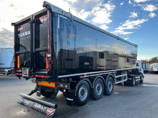 Félpótkocsi billenőplatós Kempf SKM AK 39 Alu-Kastenmulde 55m³ Rollplane: 6 kép.