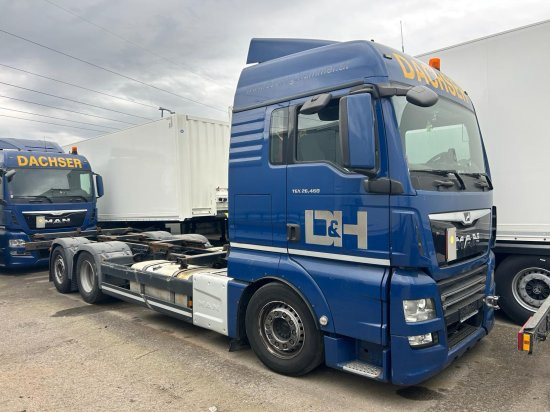 MAN TGX 26.440 XLX 6x2 Liftachse, Euro 6, Motorschaden - Cserefelépítményes teherautó: 1 kép. MAN TGX 26.440 XLX 6x2 Liftachse, Euro 6, Motorschaden - Cserefelépítményes teherautó: 1 kép.