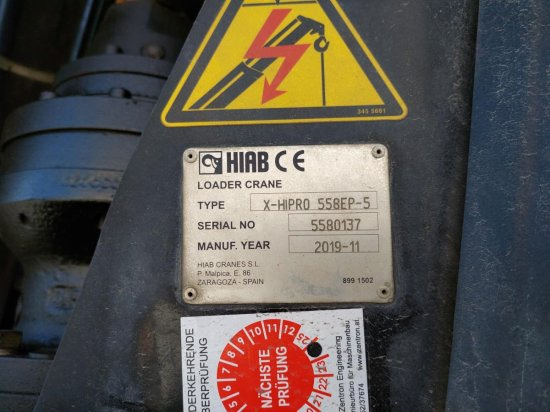 Platós teherautó, Darus autó MAN TGX 26.510 BL Pritsche, Intarder,   HIAB X-HIPRO 558EP-5,  Alu-Felgen, Lenkachse,: 11 kép.
