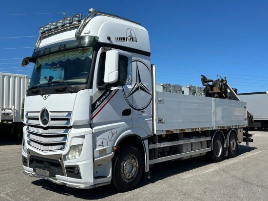 Mercedes-Benz Actros 2545 L 6x2, Retarder, Pritsche, Hiab XS 166 D-4 PRO, E5 - Platós teherautó, Darus autó: 1 kép. Mercedes-Benz Actros 2545 L 6x2, Retarder, Pritsche, Hiab XS 166 D-4 PRO, E5 - Platós teherautó, Darus autó: 1 kép.
