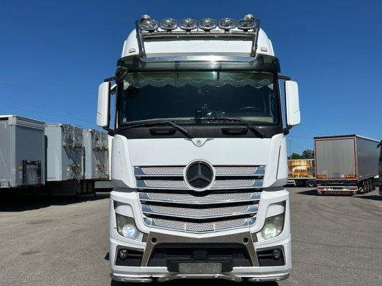 Mercedes-Benz Actros 2545 L 6x2, Retarder, Pritsche, Hiab XS 166 D-4 PRO, E5 - Platós teherautó, Darus autó: 2 kép. Mercedes-Benz Actros 2545 L 6x2, Retarder, Pritsche, Hiab XS 166 D-4 PRO, E5 - Platós teherautó, Darus autó: 2 kép.