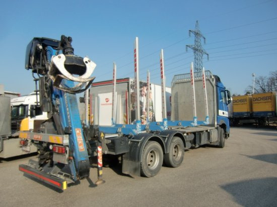 Mercedes-Benz Arocs 3353 6x4 Holztransp., Palfinger Kran Epsilon - Rönkszállító teherautó, Darus autó: 4 kép. Mercedes-Benz Arocs 3353 6x4 Holztransp., Palfinger Kran Epsilon - Rönkszállító teherautó, Darus autó: 4 kép.