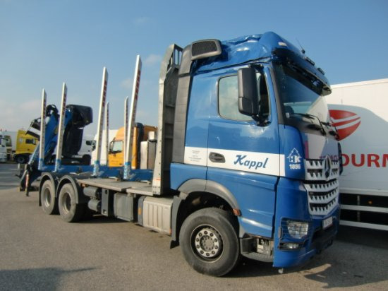 Mercedes-Benz Arocs 3353 6x4 Holztransp., Palfinger Kran Epsilon - Rönkszállító teherautó, Darus autó: 1 kép. Mercedes-Benz Arocs 3353 6x4 Holztransp., Palfinger Kran Epsilon - Rönkszállító teherautó, Darus autó: 1 kép.