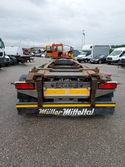 Müller-Mitteltal ,Abrollanhänger - Multiliftes/ Konténerszállító pótkocsi: 3 kép. Müller-Mitteltal ,Abrollanhänger - Multiliftes/ Konténerszállító pótkocsi: 3 kép.