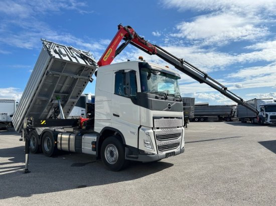 Volvo FH 500 3-Seiten Kipper mit Palfinger PK22002EH, Retarder - Billenőplatós teherautó: 1 kép. Volvo FH 500 3-Seiten Kipper mit Palfinger PK22002EH, Retarder - Billenőplatós teherautó: 1 kép.