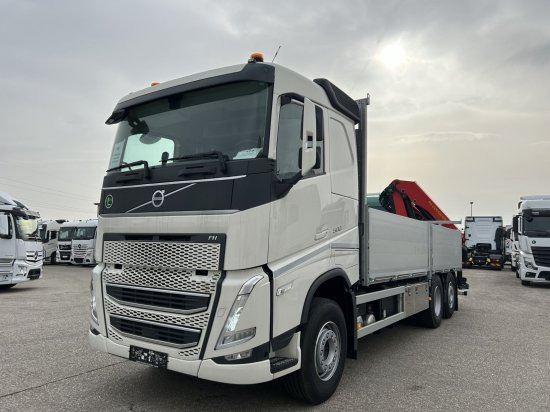 Volvo FH 500 6X2 Euro6, Retarder, Pritsche, Palfinger PK22002-EH - Platós teherautó, Darus autó: 1 kép. Volvo FH 500 6X2 Euro6, Retarder, Pritsche, Palfinger PK22002-EH - Platós teherautó, Darus autó: 1 kép.