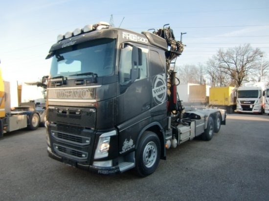 Volvo FH 500 6x2, Schrottkran, Waage, E6, Liftachse - Horgos rakodó teherautó, Darus autó: 1 kép. Volvo FH 500 6x2, Schrottkran, Waage, E6, Liftachse - Horgos rakodó teherautó, Darus autó: 1 kép.