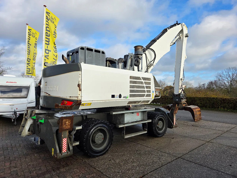 Sennebogen 821 overslagkraan met sorteergrijper - Hulladék kotró: 5 kép. Sennebogen 821 overslagkraan met sorteergrijper - Hulladék kotró: 5 kép.