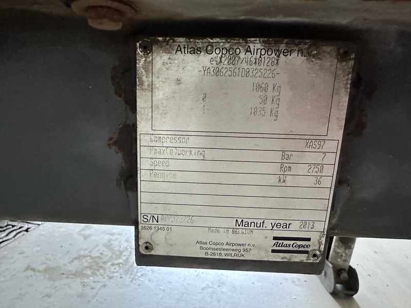 Atlas-Copco XAS 97PE - Légkompresszor: 5 kép. Atlas-Copco XAS 97PE - Légkompresszor: 5 kép.