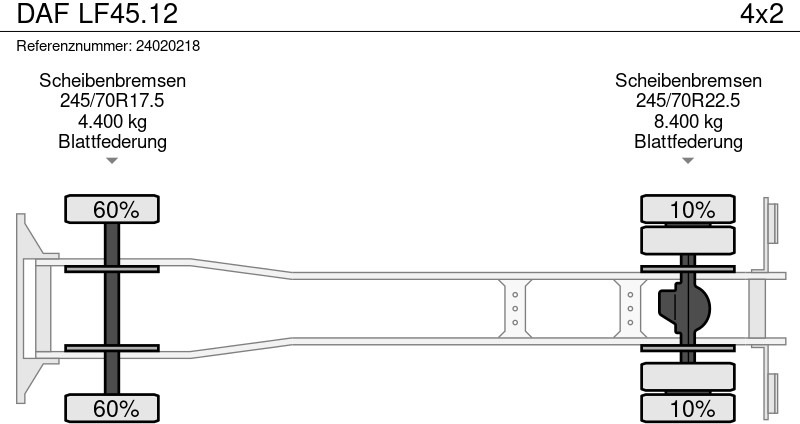 Autószállító teherautó DAF LF45.12: 11 kép.