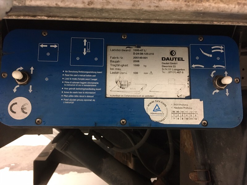 Diversen Dautel 1500-47L - Emelőhátfal: 2 kép. Diversen Dautel 1500-47L - Emelőhátfal: 2 kép.