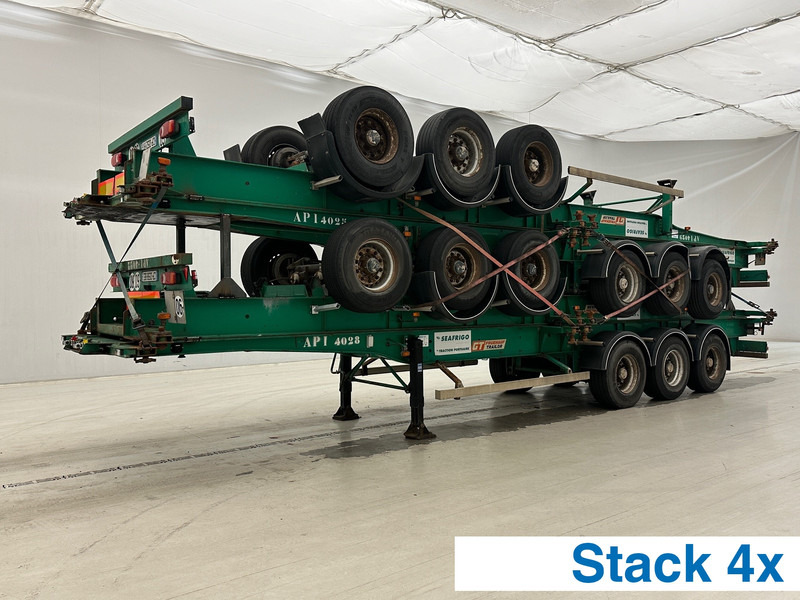 GT Trailers 4 x Skelet 2 x 20-40 ft* - Félpótkocsi cserefelépítményes: 1 kép. GT Trailers 4 x Skelet 2 x 20-40 ft* - Félpótkocsi cserefelépítményes: 1 kép.