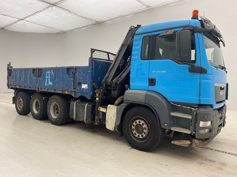 MAN TGS 35.400 - 8x4 - Billenőplatós teherautó, Darus autó: 3 kép. MAN TGS 35.400 - 8x4 - Billenőplatós teherautó, Darus autó: 3 kép.