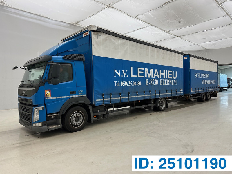 Volvo FM 330 + A&D Aanhanger - Ponyvás teherautó: 1 kép. Volvo FM 330 + A&D Aanhanger - Ponyvás teherautó: 1 kép.