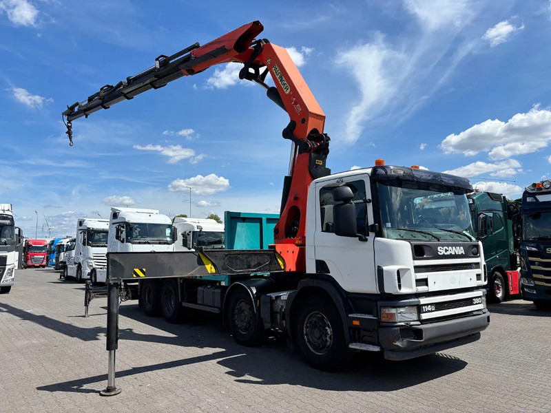 Scania P114-380 8X4 Palfinger PK 44002 - Darus autó: 2 kép. Scania P114-380 8X4 Palfinger PK 44002 - Darus autó: 2 kép.