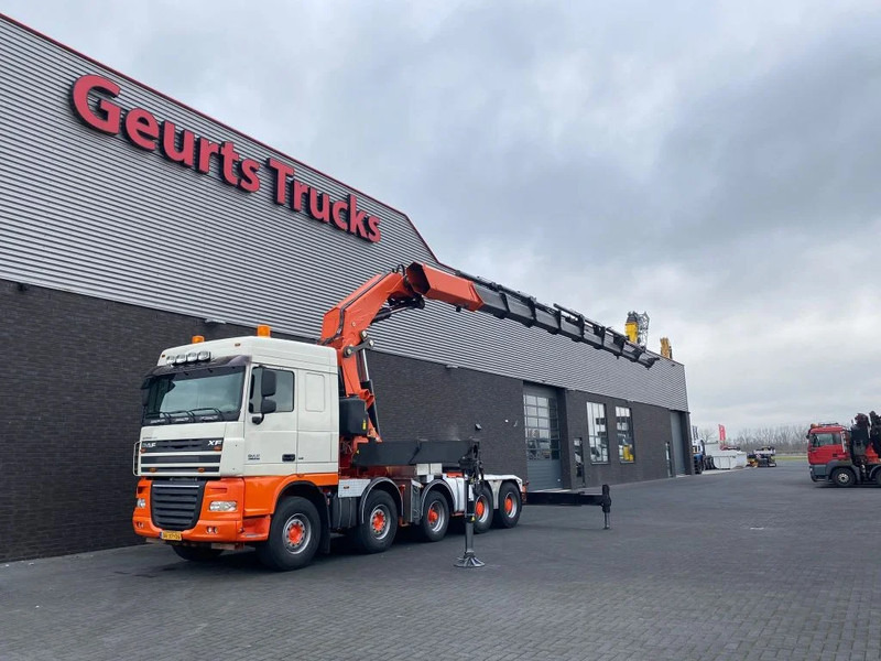 DAF XF 105 10X4 + FASSI F1500AXP.28 KRAAN/KRAN/CRANE/GRUA - Darus autó: 2 kép. DAF XF 105 10X4 + FASSI F1500AXP.28 KRAAN/KRAN/CRANE/GRUA - Darus autó: 2 kép.