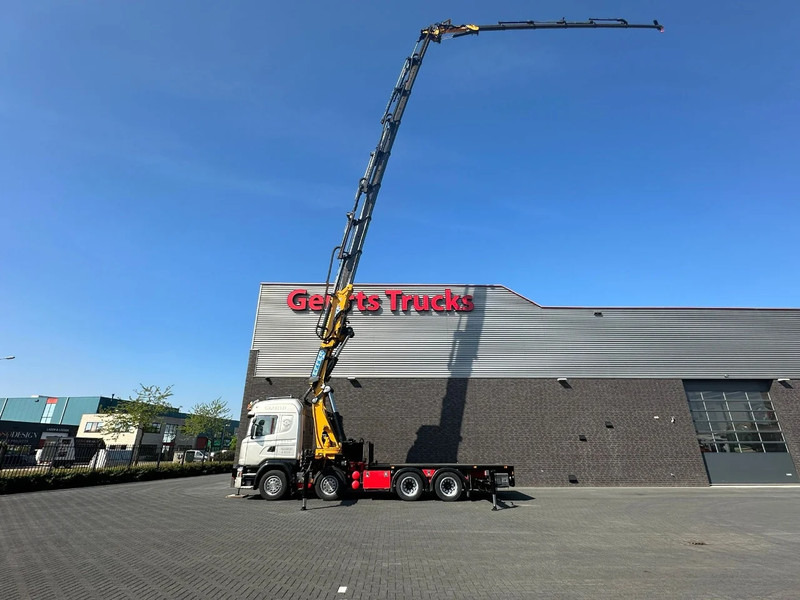 Scania G450 8X4 + EFFER 1255/8S + JIB 6S HD KRAAN/KRAN/CRANE/GRUA - Darus autó: 3 kép. Scania G450 8X4 + EFFER 1255/8S + JIB 6S HD KRAAN/KRAN/CRANE/GRUA - Darus autó: 3 kép.