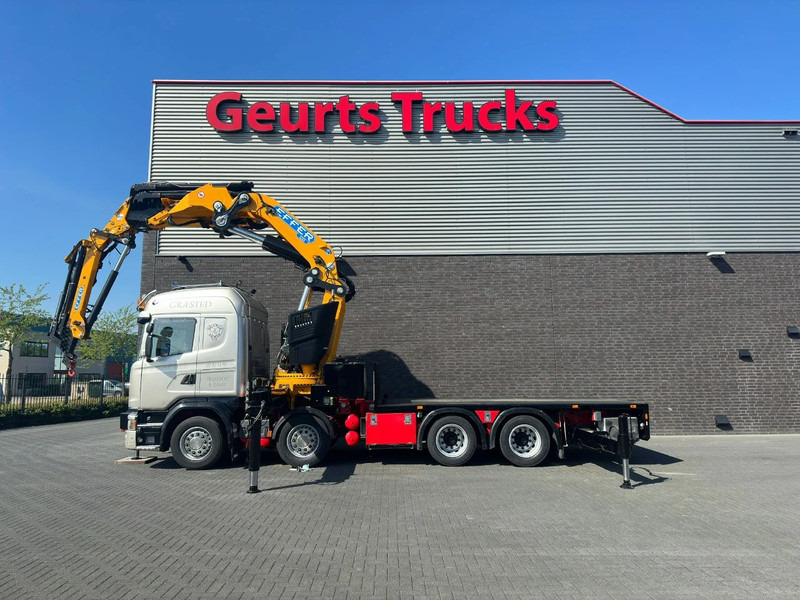 Scania G450 8X4 + EFFER 1255/8S + JIB 6S HD KRAAN/KRAN/CRANE/GRUA - Darus autó: 5 kép. Scania G450 8X4 + EFFER 1255/8S + JIB 6S HD KRAAN/KRAN/CRANE/GRUA - Darus autó: 5 kép.