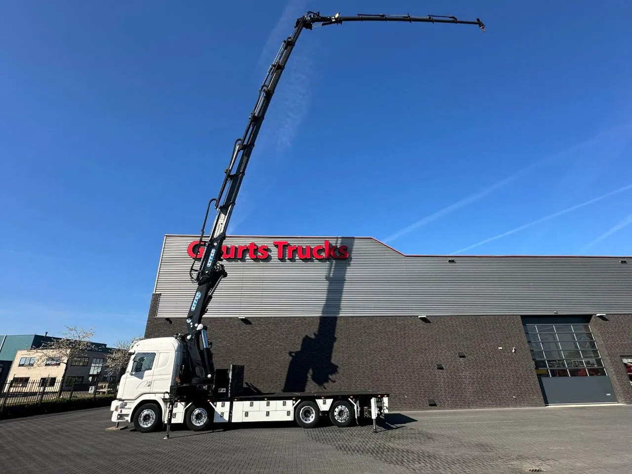Scania G490 LB8X2*6HNB MET EFFER 955/8S +JIB 6S KRAAN / - Darus autó: 4 kép. Scania G490 LB8X2*6HNB MET EFFER 955/8S +JIB 6S KRAAN / - Darus autó: 4 kép.