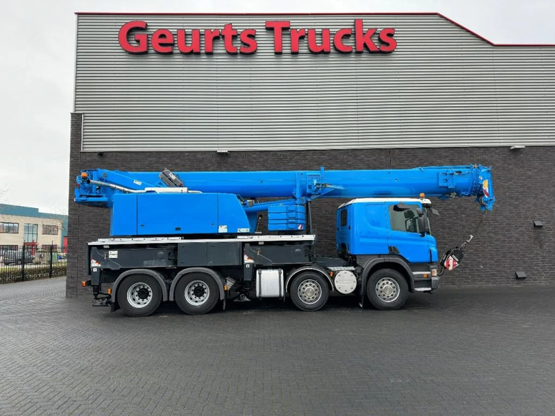 Scania P420 8X4 + LIEBHERR LTF 1045-4.1 KRAAN/KRAN/CRANE/GRUA - Darus autó: 4 kép. Scania P420 8X4 + LIEBHERR LTF 1045-4.1 KRAAN/KRAN/CRANE/GRUA - Darus autó: 4 kép.
