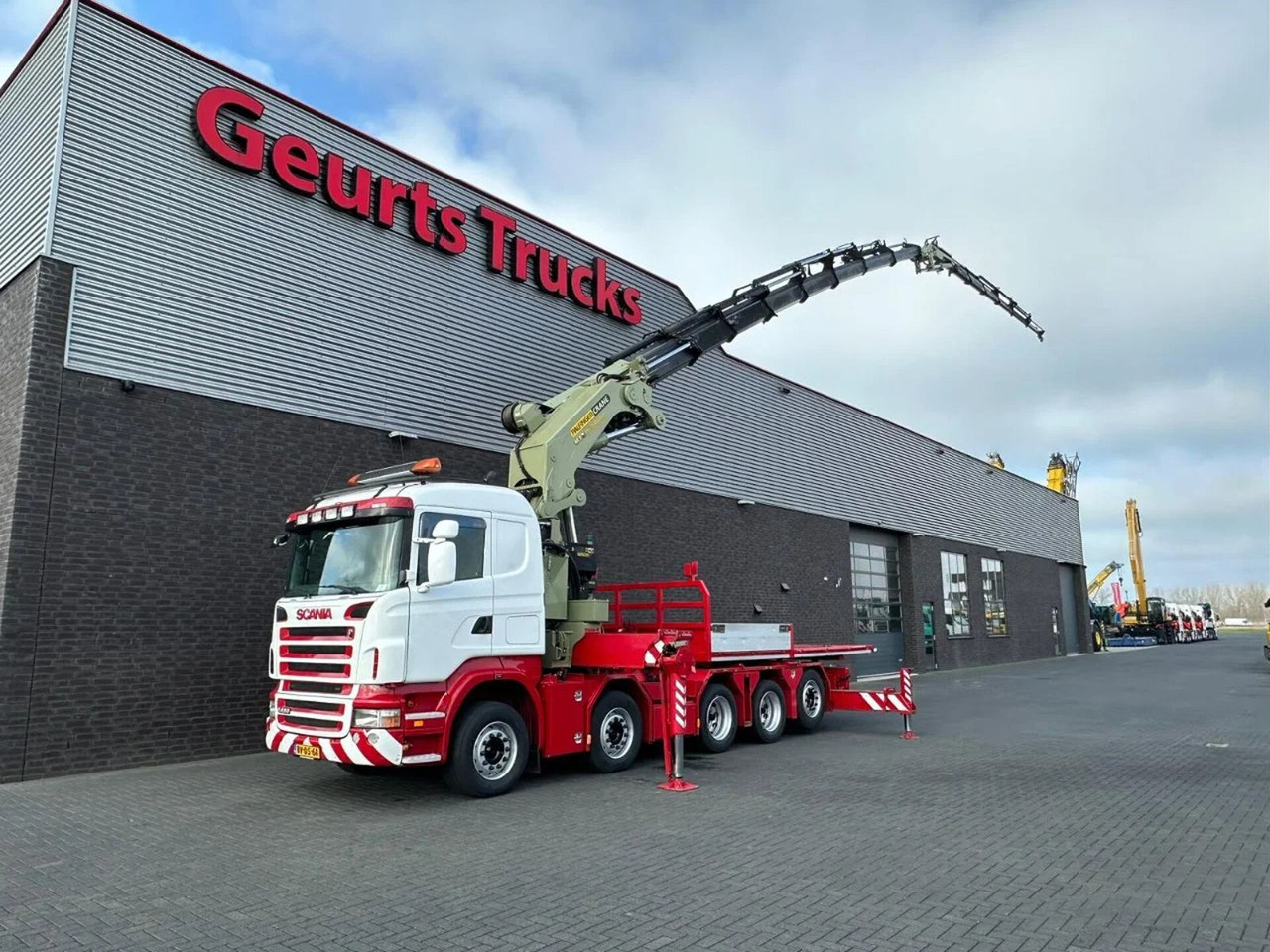 Scania R480 10X4 TREKKER-BAKWAGEN COMBI + PALFINGER PK - Darus autó: 2 kép. Scania R480 10X4 TREKKER-BAKWAGEN COMBI + PALFINGER PK - Darus autó: 2 kép.