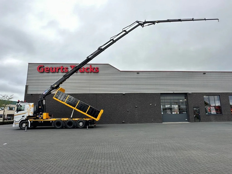Scania R530 V8 NGS 8X4 TRIDEM MET HYVA 2Z KIPPER + HMF 5020-K6 + JIB FJ1000-K5 KRAAN/KRAN/CRANE/GRUA - Darus autó: 1 kép. Scania R530 V8 NGS 8X4 TRIDEM MET HYVA 2Z KIPPER + HMF 5020-K6 + JIB FJ1000-K5 KRAAN/KRAN/CRANE/GRUA - Darus autó: 1 kép.