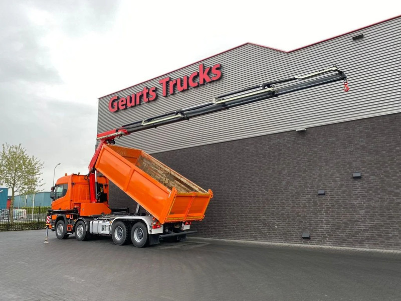 Scania R650 V8 NGS XT 8X4 + KIPPER + FASSI F275A.2.25 KRAAN/KRAN/CRANE/GRUA - Billenőplatós teherautó, Darus autó: 3 kép. Scania R650 V8 NGS XT 8X4 + KIPPER + FASSI F275A.2.25 KRAAN/KRAN/CRANE/GRUA - Billenőplatós teherautó, Darus autó: 3 kép.