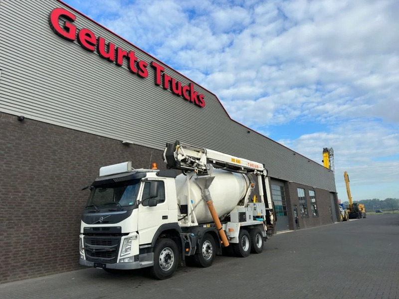 Volvo FM 410 8X4 + STETTER 9 M3 MIXER/MISCHER + THEAM 15 M TRANSPORTBAND/BELT - Betonmixer: 2 kép. Volvo FM 410 8X4 + STETTER 9 M3 MIXER/MISCHER + THEAM 15 M TRANSPORTBAND/BELT - Betonmixer: 2 kép.