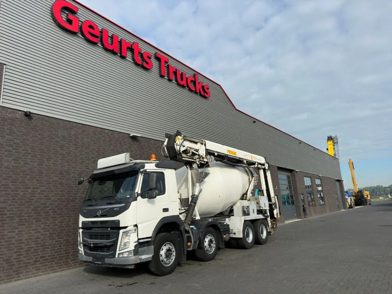 Volvo FM 410 8X4 + STETTER 9 M3 MIXER/MISCHER + THEAM 15 M TRANSPORTBAND/BELT - Betonmixer: 2 kép. Volvo FM 410 8X4 + STETTER 9 M3 MIXER/MISCHER + THEAM 15 M TRANSPORTBAND/BELT - Betonmixer: 2 kép.