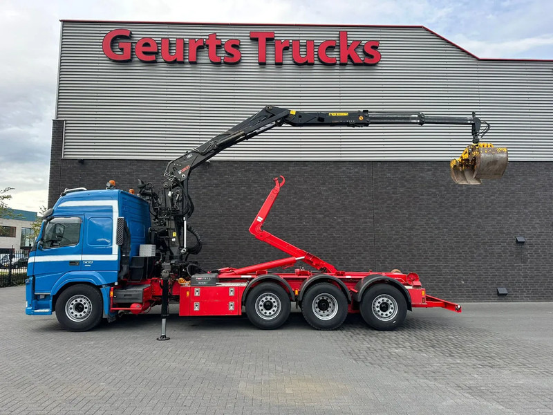 Volvo FM 500 8X2 HIAB MULTILIFT HAAKARMSYSTEM / ABROLLKIPPER / HOOKLIFT MET HIAB LOGLIFT 165Z LAADKRAAN - Horgos rakodó teherautó, Darus autó: 1 kép. Volvo FM 500 8X2 HIAB MULTILIFT HAAKARMSYSTEM / ABROLLKIPPER / HOOKLIFT MET HIAB LOGLIFT 165Z LAADKRAAN - Horgos rakodó teherautó, Darus autó: 1 kép.