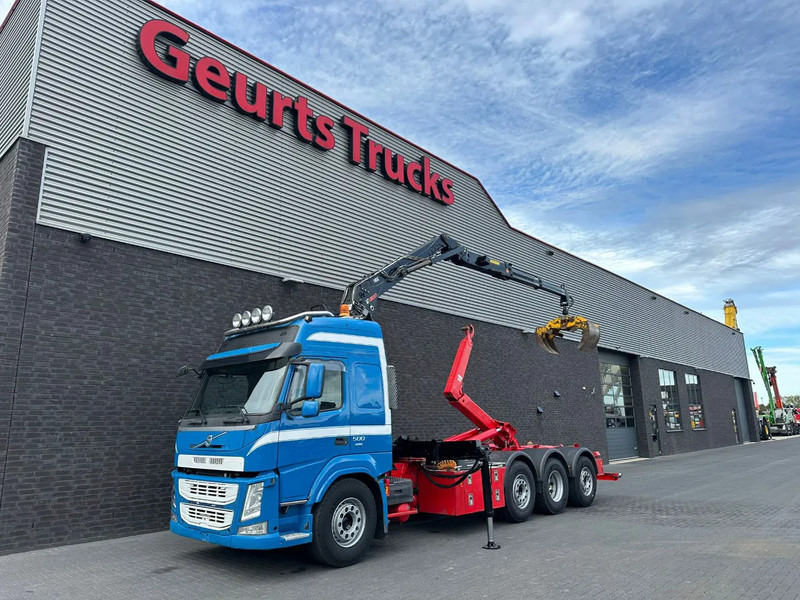 Volvo FM 500 8X2 HIAB MULTILIFT HAAKARMSYSTEM / ABROLLKIPPER / HOOKLIFT MET HIAB LOGLIFT 165Z LAADKRAAN - Horgos rakodó teherautó, Darus autó: 2 kép. Volvo FM 500 8X2 HIAB MULTILIFT HAAKARMSYSTEM / ABROLLKIPPER / HOOKLIFT MET HIAB LOGLIFT 165Z LAADKRAAN - Horgos rakodó teherautó, Darus autó: 2 kép.