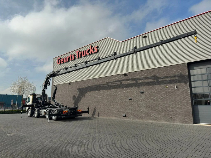 Volvo FMX 500 8X4 HIAB HAAKARM + HIAB 548 E-8 KRAAN/KRAN/CRANE/GRUA - Horgos rakodó teherautó, Darus autó: 3 kép. Volvo FMX 500 8X4 HIAB HAAKARM + HIAB 548 E-8 KRAAN/KRAN/CRANE/GRUA - Horgos rakodó teherautó, Darus autó: 3 kép.