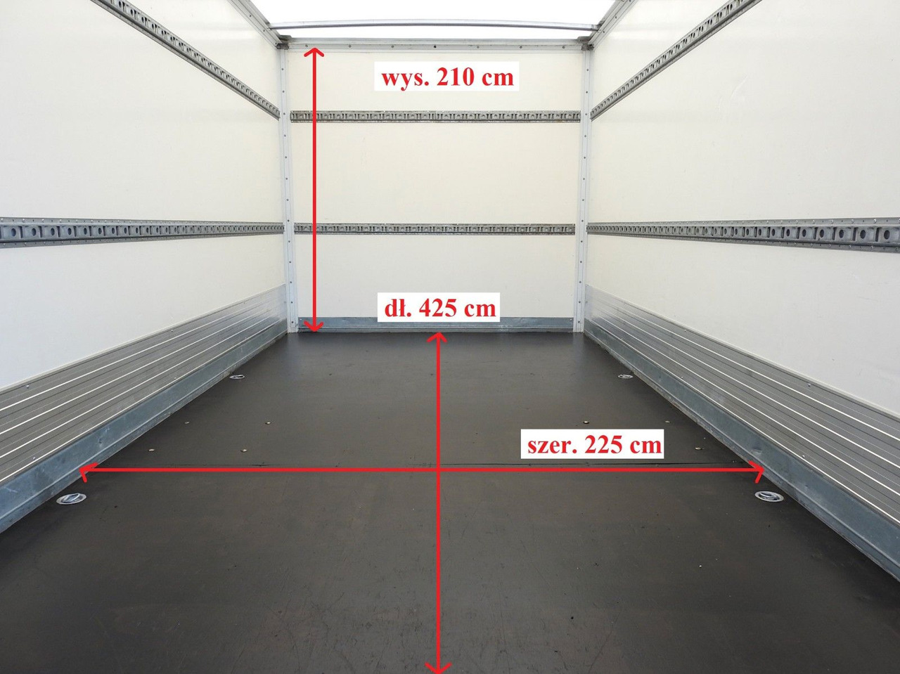 Új Dobozos kisteherautó Ford TRANSIT  KOFFER AUFZUG 8 PALETTEN ZWILLINGSRÄDER: 12 kép.