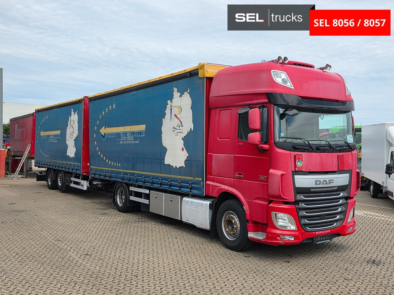 DAF XF 410 / ZF Intarder / Durchladezug - Ponyvás teherautó: 3 kép. DAF XF 410 / ZF Intarder / Durchladezug - Ponyvás teherautó: 3 kép.