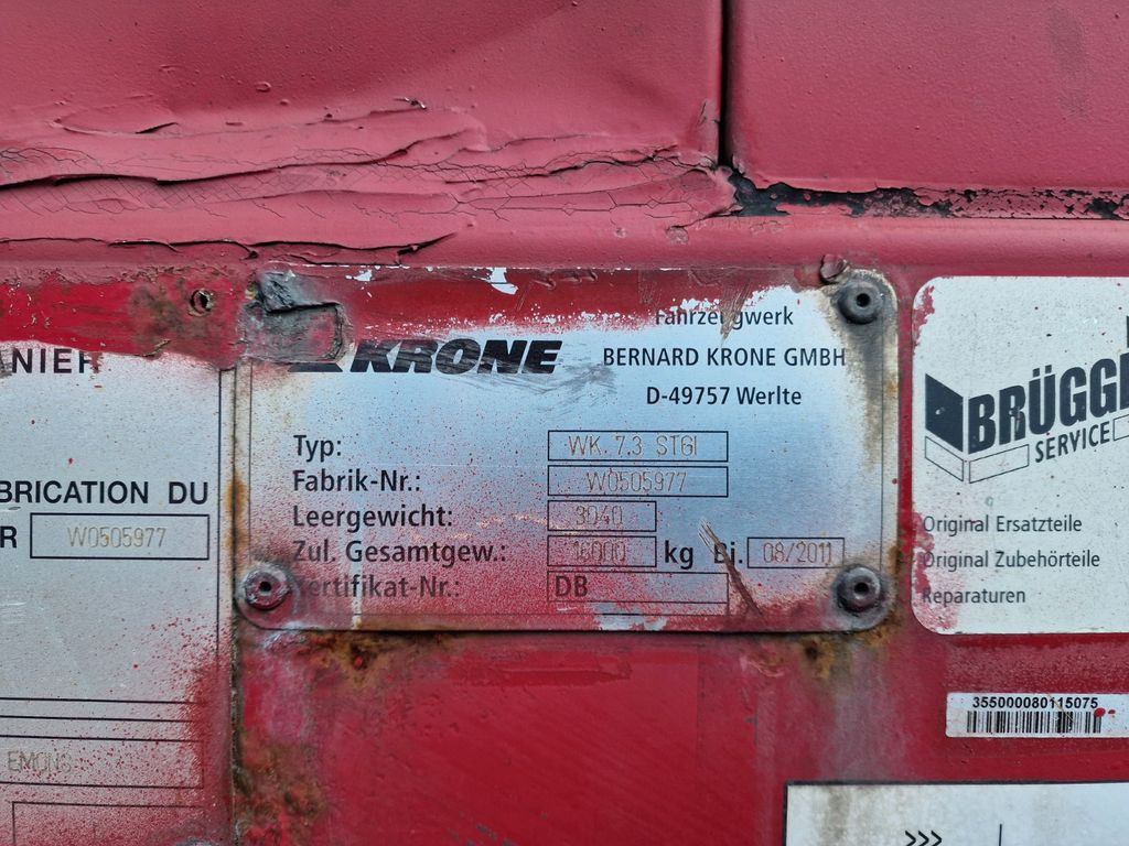 Doboz felépitmény Krone WK 7.3 STGI: 21 kép.