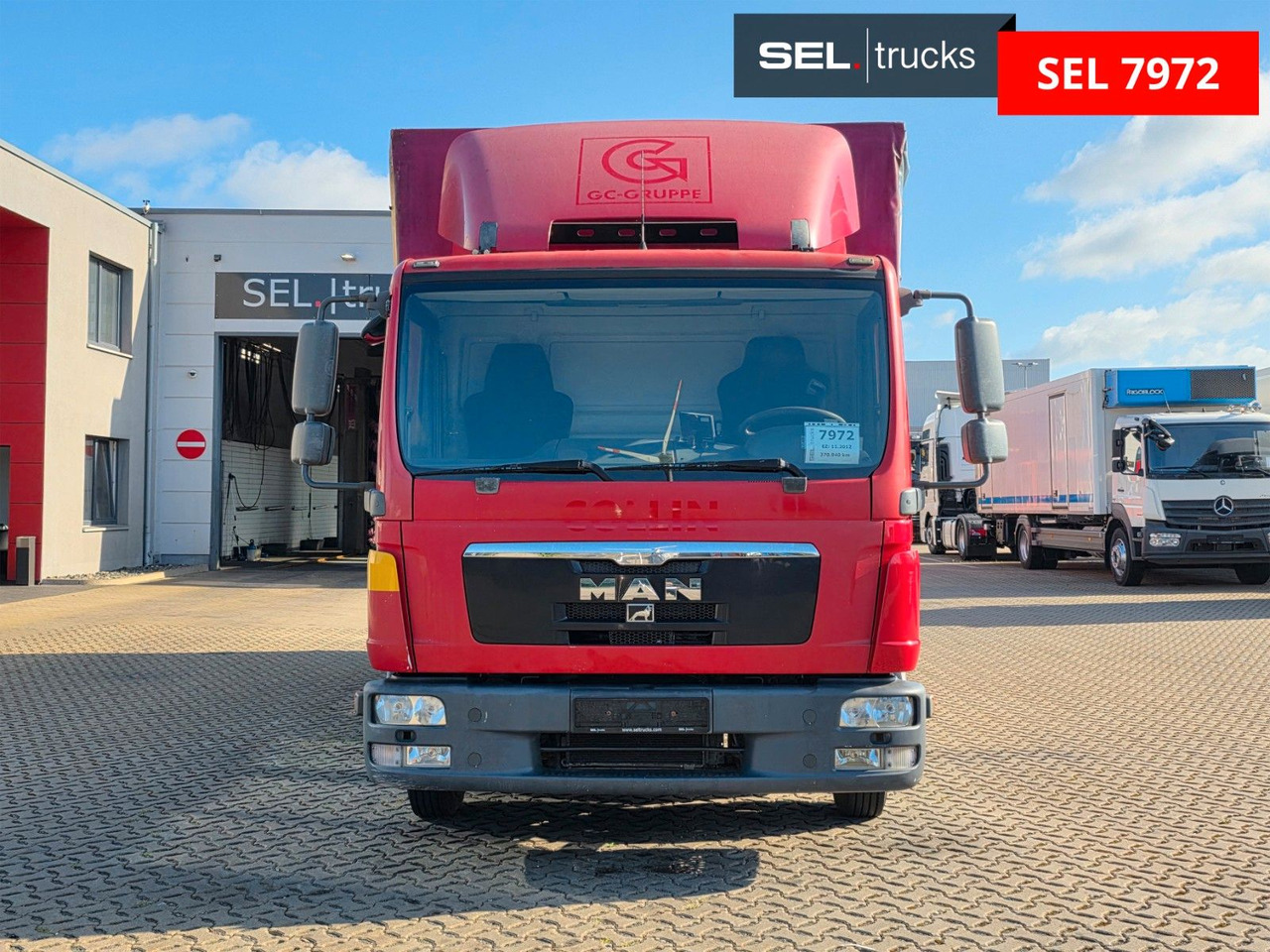 MAN TGL 8.180 4X2 BL / Ladebordwand / Rückfahrkamera - Ponyvás kisteherautó: 2 kép. MAN TGL 8.180 4X2 BL / Ladebordwand / Rückfahrkamera - Ponyvás kisteherautó: 2 kép.