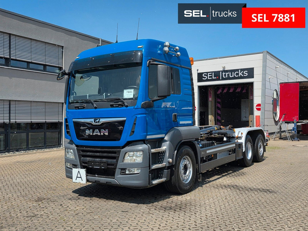 MAN TGS 26.470 6x2-4 BL /Intarder / Lenkachse / 6D - Horgos rakodó teherautó: 1 kép. MAN TGS 26.470 6x2-4 BL /Intarder / Lenkachse / 6D - Horgos rakodó teherautó: 1 kép.