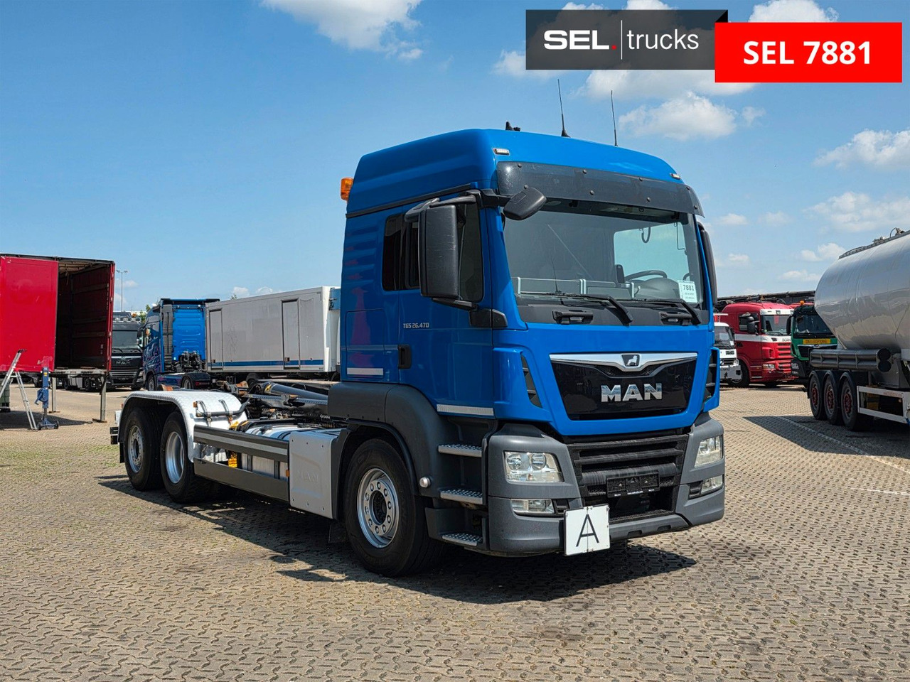 MAN TGS 26.470 6x2-4 BL /Intarder / Lenkachse / 6D - Horgos rakodó teherautó: 3 kép. MAN TGS 26.470 6x2-4 BL /Intarder / Lenkachse / 6D - Horgos rakodó teherautó: 3 kép.
