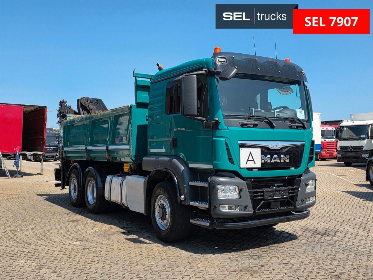 MAN TGS 28.480 6X4H-4 BL /HIAB /Fernbed. / Lenkachse - Billenőplatós teherautó, Darus autó: 5 kép. MAN TGS 28.480 6X4H-4 BL /HIAB /Fernbed. / Lenkachse - Billenőplatós teherautó, Darus autó: 5 kép.