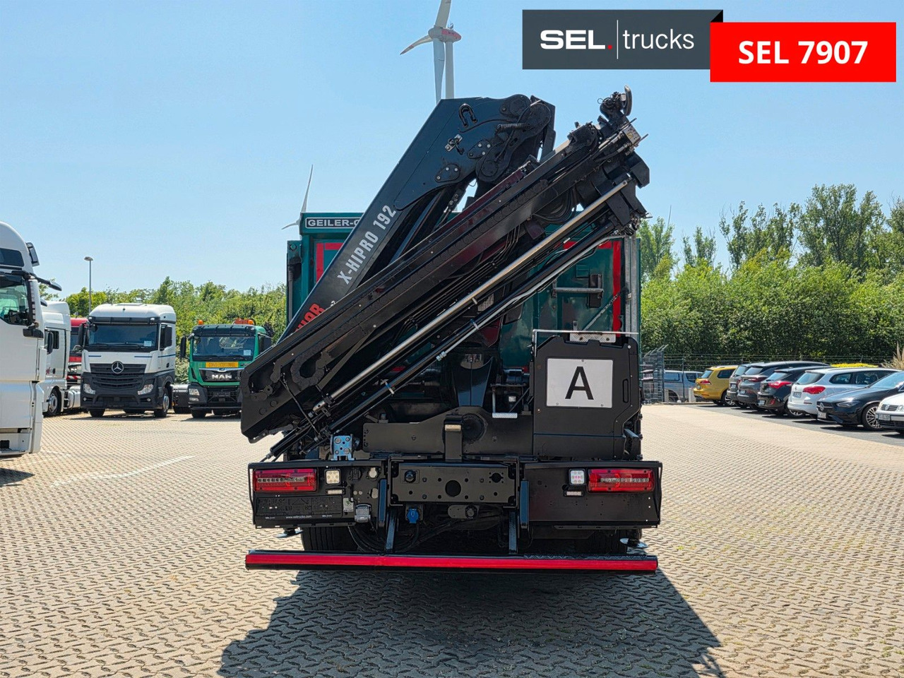 Billenőplatós teherautó, Darus autó MAN TGS 28.480 6X4H-4 BL /HIAB /Fernbed. / Lenkachse: 8 kép.